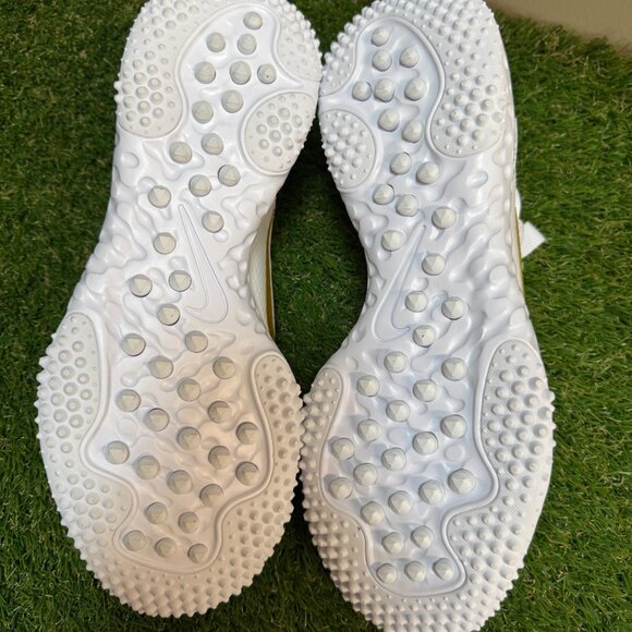 Nike Alpha Huarache 9 Elite Turf LAX Lacrosse Shoes Men White FN0310-100 NEW